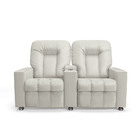 Poltrona Reclinável Para Cinema 2 Lugares Sora Pu Bege Fh1 -