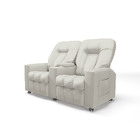 Poltrona Reclinável Para Cinema 2 Lugares Sora Pu Bege Fh1 -