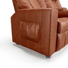 Poltrona Reclinável Para Cinema 2 Lugares Sora Pu Camel Brilh