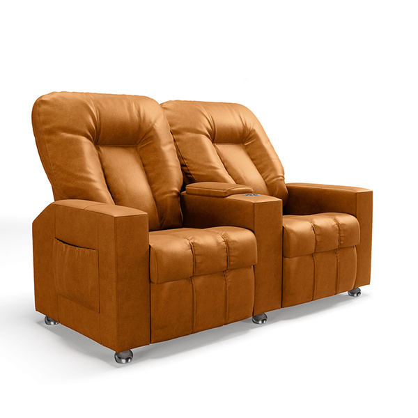 Poltrona Reclinável Para Cinema 2 Lugares Sora Pu Fh1 - D'ros