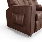 Poltrona Reclinável Para Cinema 2 Lugares Sora Pu Marrom Bril