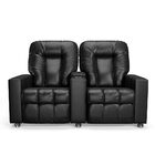 Poltrona Reclinável Para Cinema 2 Lugares Sora Pu Preto Brilh