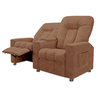 Poltrona Reclinável Para Cinema 2 Lugares Sora Veludo Terraco