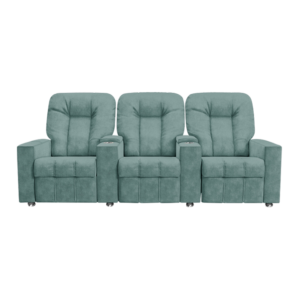 Poltrona Reclinável Para Cinema 3 Lugares Sora Veludo Fh1 - D