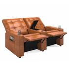 Poltrona Reclinável Para Cinema Parma 2 Lugares Baú Usb Pu Br