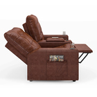 Poltrona Reclinável Para Cinema Parma 2 Lugares Baú Usb Pu Br