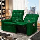 Poltrona Reclinável Para Cinema Parma 2 Lugares Baú Usb Pu Fh