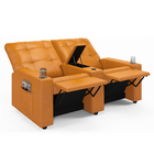 Poltrona Reclinável Para Cinema Parma 2 Lugares Baú Usb Pu Wh