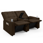 Poltrona Reclinável Para Cinema Parma 2 Lugares Baú Usb Velud