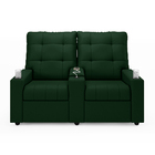 Poltrona Reclinável Para Cinema Parma 2 Lugares Baú Usb Velud