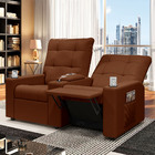 Poltrona Reclinável Para Cinema Parma 2 Lugares Baú Usb Velud