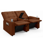 Poltrona Reclinável Para Cinema Parma 2 Lugares Baú Usb Velud