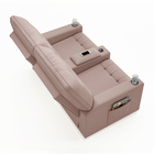 Poltrona Reclinável Para Cinema Parma 2 Lugares Baú Usb Velud