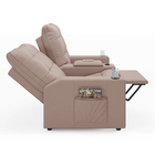 Poltrona Reclinável Para Cinema Parma 2 Lugares Baú Usb Velud