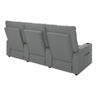 Poltrona Reclinável Para Cinema Parma 3 Lugares Baú Usb Pu Ci