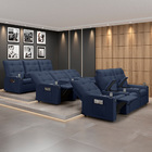 Poltrona Reclinável Para Cinema Parma 3 Lugares Baú Usb Pu Fh