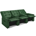 Poltrona Reclinável Para Cinema Parma 3 Lugares Baú Usb Pu Fh