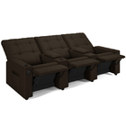 Poltrona Reclinável Para Cinema Parma 3 Lugares Baú Usb Pu Ma