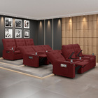 Poltrona Reclinável Para Cinema Parma 3 Lugares Baú Usb Pu Ve