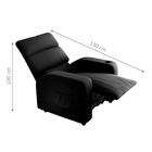 Poltrona Reclinável Para Descanso Pilos Veludo Inca Preto