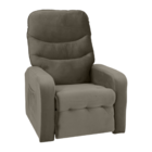 Poltrona Reclinável Para Descanso Rodes Veludo Cappuccino