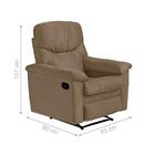 Poltrona Reclinável Para Sala De Estar Mel Veludo Turkey Capp