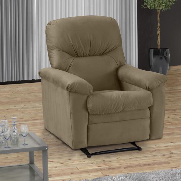 Poltrona Reclinável Para Sala De Estar Mel Veludo Turkey Capp