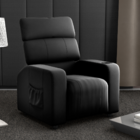 Poltrona Reclinável Para Sala Hull Veludo Preto