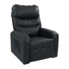Poltrona Reclinável Para Sala Parga Veludo Inca Preto