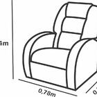 Poltrona Reclinável Pmx-1 Civic Capuccino