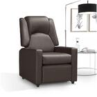 Poltrona Reclinável Premium Halley Material Sintético Marrom