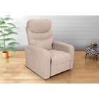 Poltrona Reclinável Punto Suede Bege