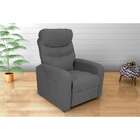Poltrona Reclinável Punto Suede Cinza