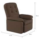 Poltrona Reclinável Queijas Marrom