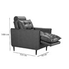 Poltrona Reclinável Relaxamento E Leitura Couro Híbrido Star