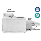 Poltrona Reclinável Retrátil Fox Tecido Corano Várias Cores -