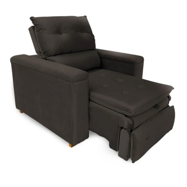 Poltrona Reclinável Retrátil Fox Tecido Suede Várias Cores -