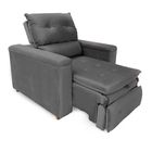 Poltrona Reclinável Retrátil Fox Tecido Veludo Várias Cores -