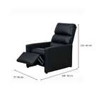 Poltrona Reclinável Romano Preto