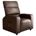 Poltrona Reclinável Sala Cadeira Mx 67 Pulse Sintetico Marrom