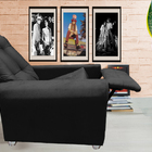 Poltrona Reclinavel Sala De Estar Astra Amamentação Preto