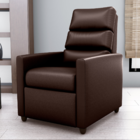 Poltrona Reclinável Saul Sintetico Marrom