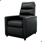 Poltrona Reclinável Saul Sintetico Preto