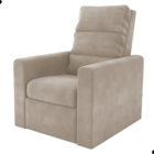 Poltrona Reclinável Saul Veludo Cappuccino