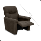 Poltrona Reclinável Saul Veludo Maserati Marrom