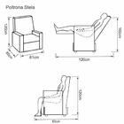 Poltrona Reclinável Stela - Tecido Polipropileno Bege 1880 -