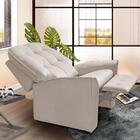 Poltrona Reclinável Suede Palha Antonella Shop Jm