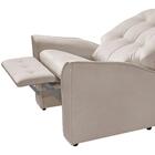 Poltrona Reclinável Suede Palha Antonella Shop Jm