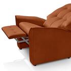 Poltrona Reclinável Suede Terracota Antonella Shop Jm