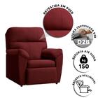 Poltrona Reclinável Suede Wine Benfica Shop Jm